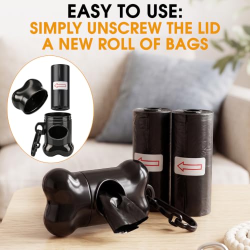 Image of Teling 3000 Count Dog Poop Bags with 3 Dispensers, Colourful
