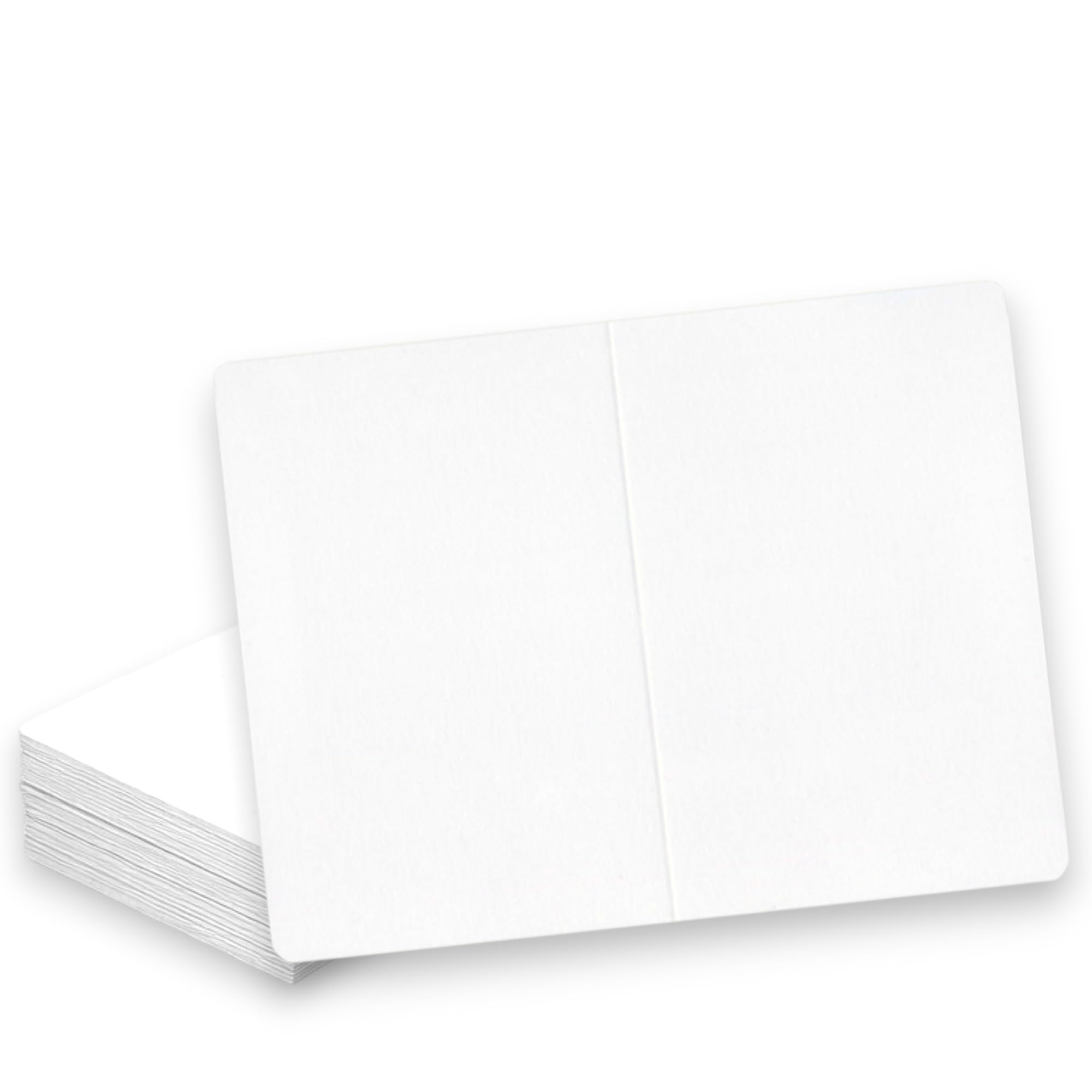 Cardstock Invitation Cards, 100 Sheets, White, Made in Japan