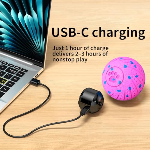 Image of 2-in-1 Interactive Dog Ball Toy for Aggressive Chewers, Automatic Moving & Bouncing E-TPU Dog Ball, 3 Modes Smart Pet Toy with Motion Sensor