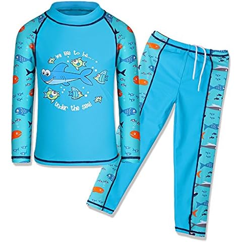 HUAANIUE Maillot de Bain Garçon 2 Pièces Cover