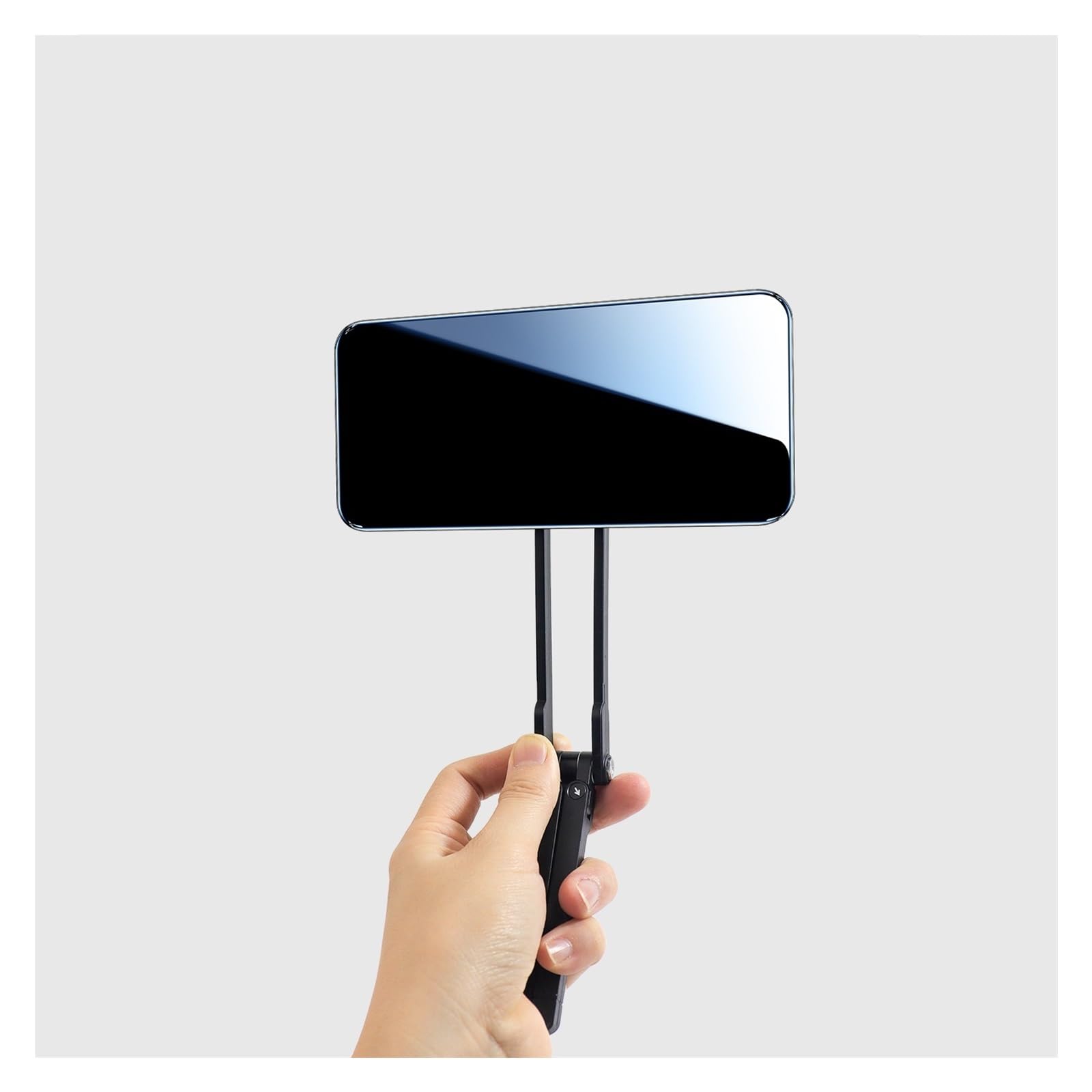 Supporto Magnetico For Telefono, Compatibile Con Smartphone Universali | Staffa multifunzione portatile con design sospeso a moschettone for escursioni e attività all'aperto(Silver)