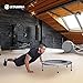 Stamina Folding Trampoline with Smart Workout App, Silver - Portable Fitness Rebounder for Home Gym, Cardio & Strength Training, Jumping Exercise Equipment