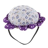 Forma de la flor y estampado floral Tela recubierto de Pin Cushion, es muy bonito y hermoso