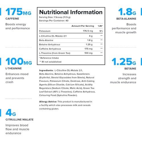 Legion Pulse Pre Workout Supplement - All Natural Nitric Oxide Preworkout Drink to Boost Energy, Creatine Free, Naturally Sweetened, Beta Alanine, Citrulline, (Blue Raspberry) - Image 3