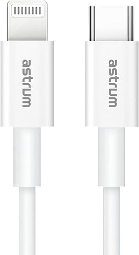 Astrum USB-C to Lightning Cable 1M, 20W PD Fast Charging & Data Sync Cable for iPhone, iPad & AirPods – AC312