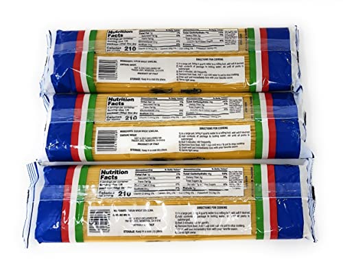 Trader Joe's Authentic Imported Italian Capellini Pasta Net Wt. 16 Oz (1 Lb) - Pack Of 3 #TOP1