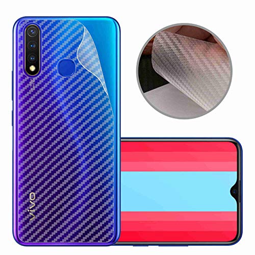 Image of Compatible with Vivo U20 Back Screen Protective Film Carbon Fiber Skin Transparent Screen Guard Sticker