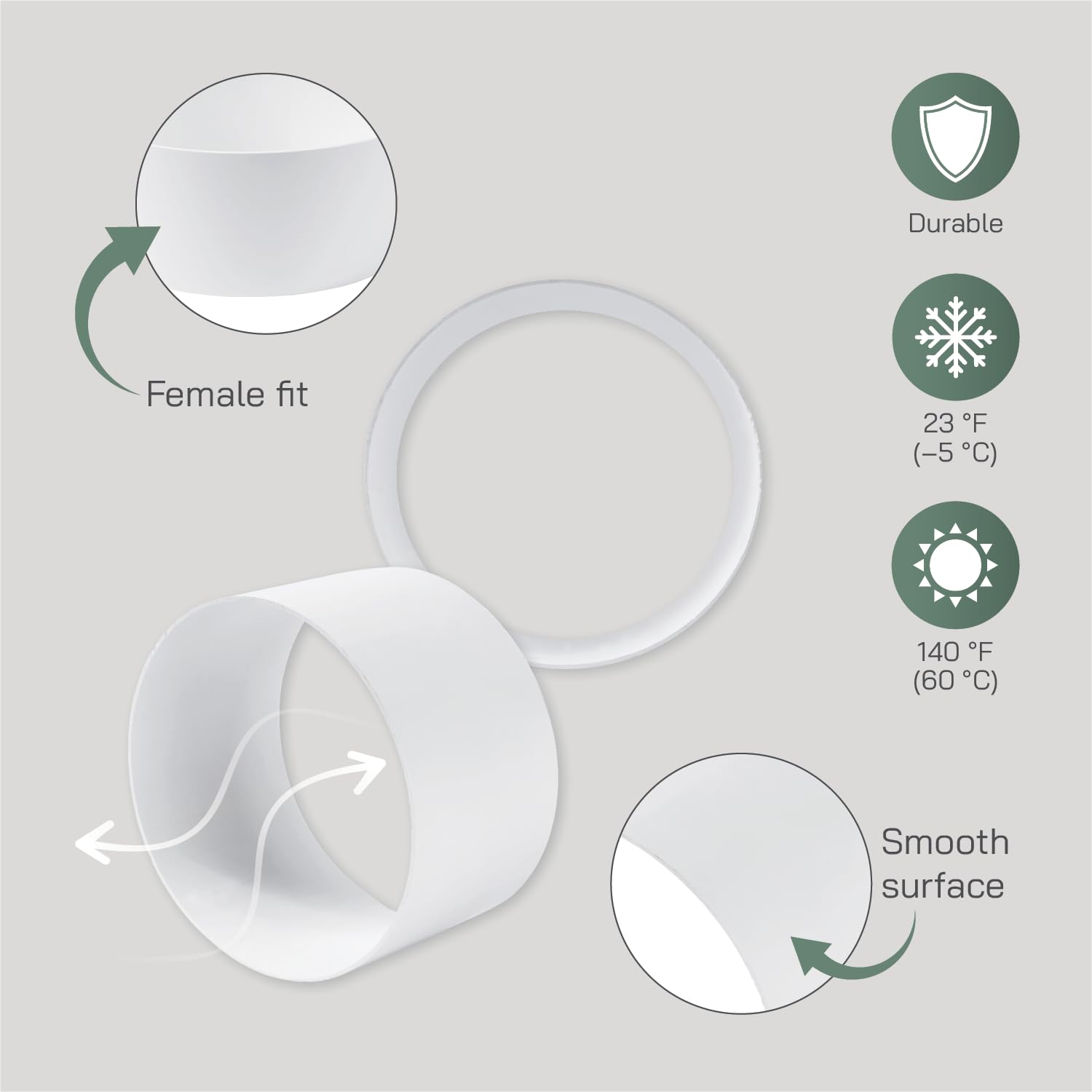 Vent Systems 100 mm 2 Pack Female Duct Connector, Plastic HVAC Ducting Fittings, Dryer Air Ventilation System Tube Adapter - Image 4