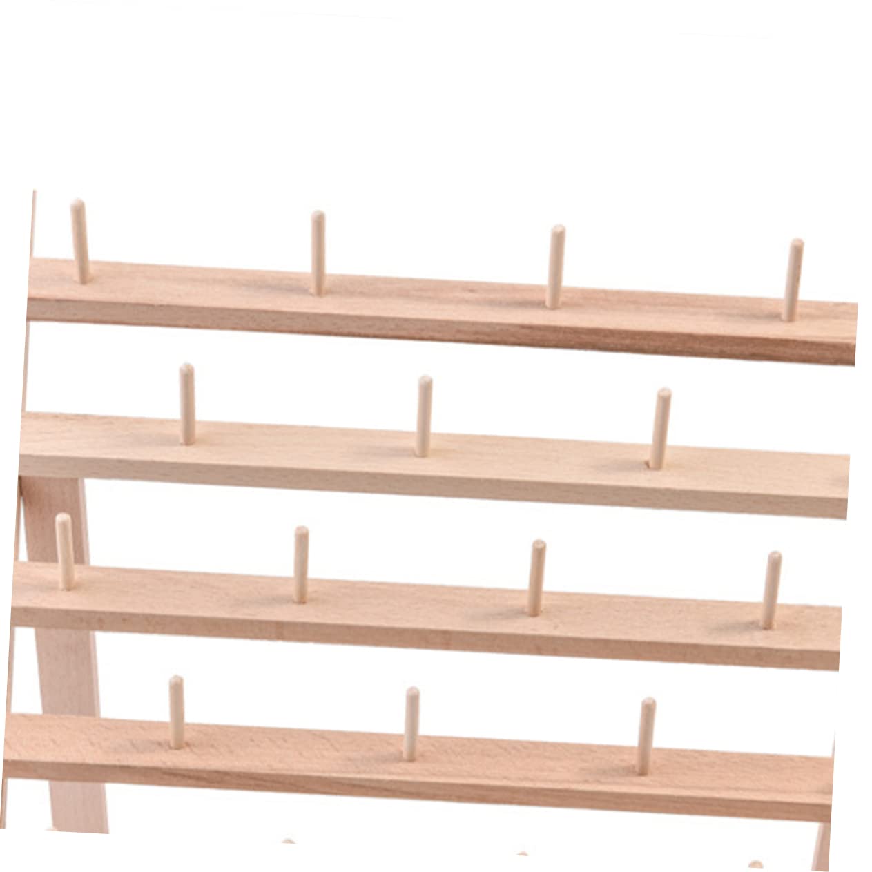 Operitacx Spulenhalter Aus Buchenholz Für Nähgarn Faltbarer Organizer Mit Garnrollenhalterungen Garnregal Für Stickmaschinen Und Quilten Platzsparend Wand Oder Tisch Aufstellbar