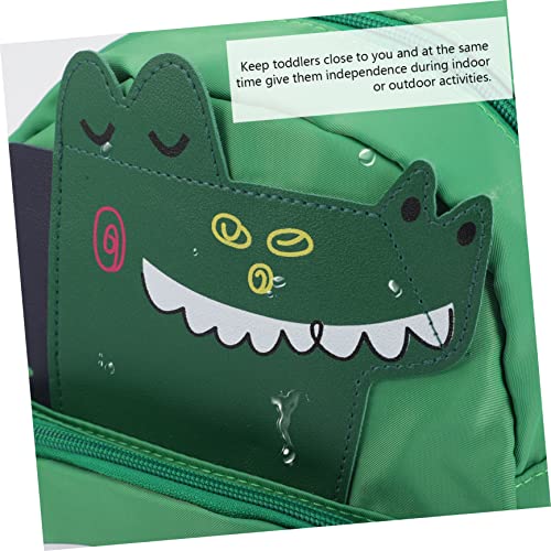 Toyvian Mochila Anti-Perda Mochila Infantil Mochila Traseira Coleira Para Criança De Náilon Verde Co