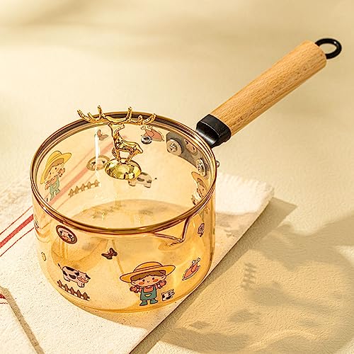 Pot à lait en acier inoxydable de haute qualité finition or avec couvercle