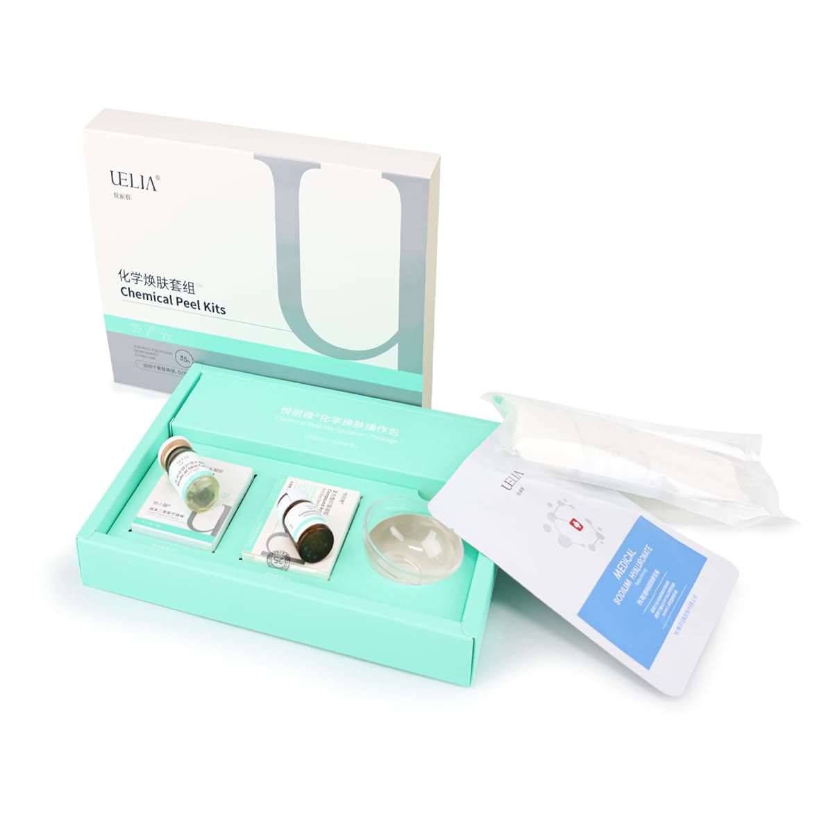 Complesso Acido Esfoliante per il Viso – Esfoliazione Delicata Schiarente e Antinfiammatoria – Riduce Macchie e Acne – Adatto alle Pelli Sensibili – Esfoliazione Avanzata per una Pelle Radiosa (35%)