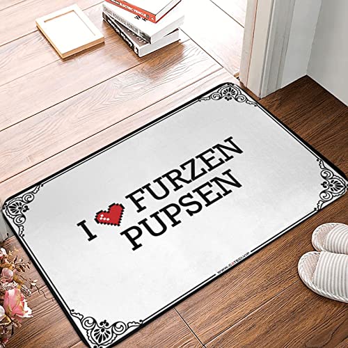Paillasson I Love Furzen Pupsen tapis d'entrée humoristique pour bar maison 65x90 cm - 2