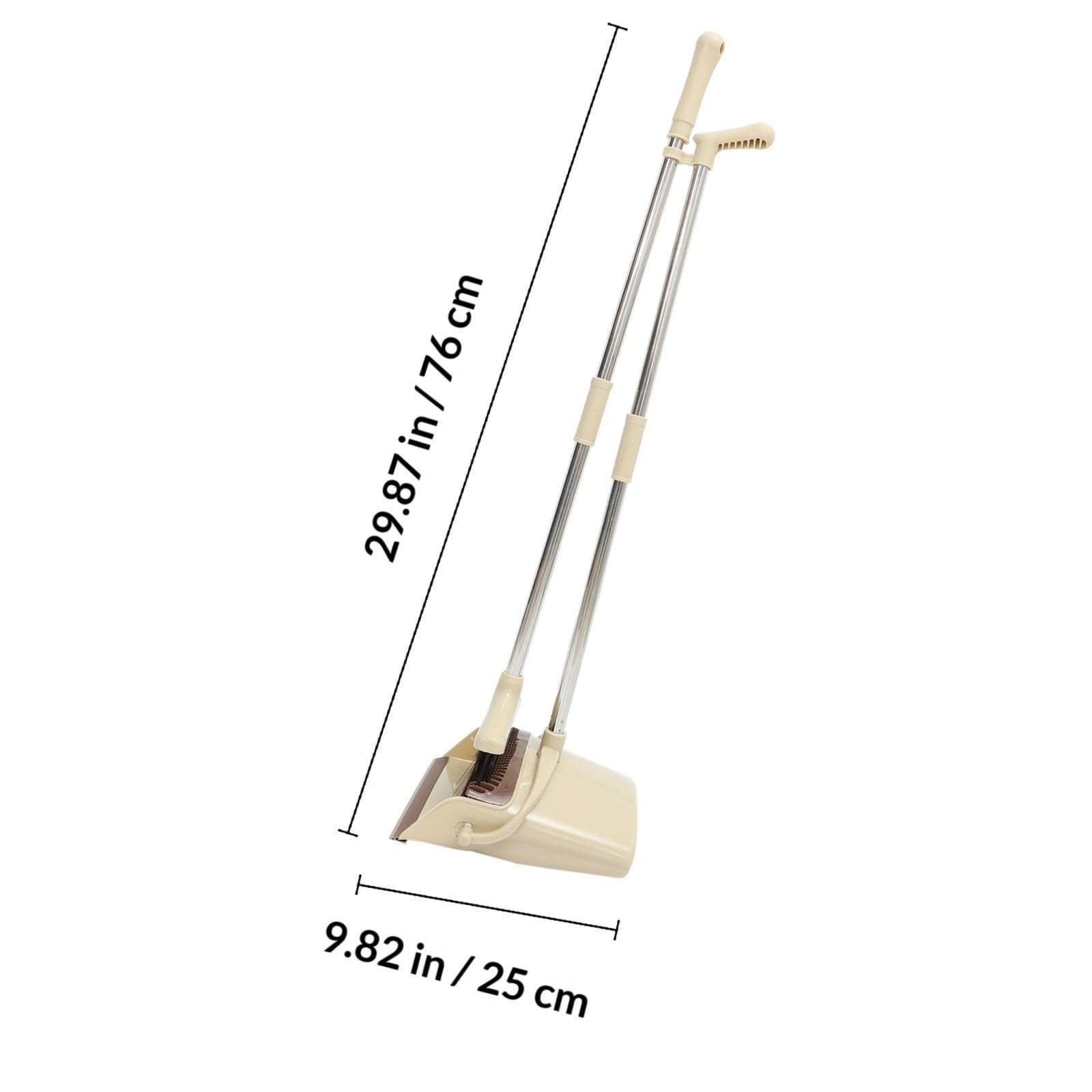 TOPBATHY Escoba y Recogedor de Limpieza para Hogar, Acero Inoxidable