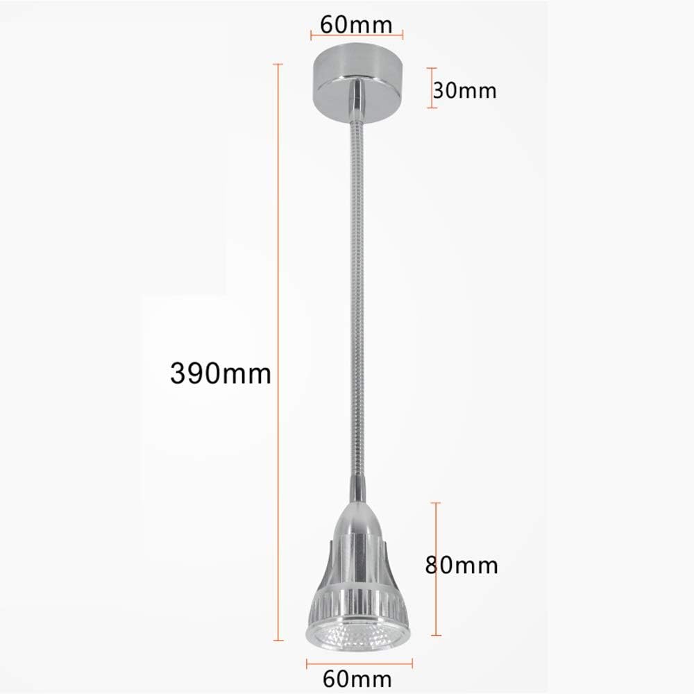 Sturdy Hose Wall Mounted Silver Ceiling Light Bendable Spotlights Free Opening Spotlights LED Ceiling Lamp Square Downlight Aisle Corridor Living Room Background Wall Washer Ceiling Fixture