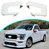 ATFOEEN Side Mirror Covers Overlay with Signal Hole Compatible with Ford F150 2021-2024, Oxford White Mirror Cap Covers 2Pcs
