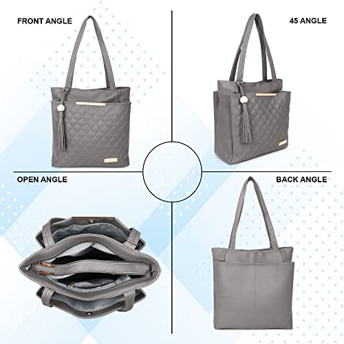 Image of Women Fashion Handbags Large Capacity Tote Purses Stylish Ladies Women and Girls Handbag For Office Bag Ladies Travel Shoulder Bag Set Of 1.
