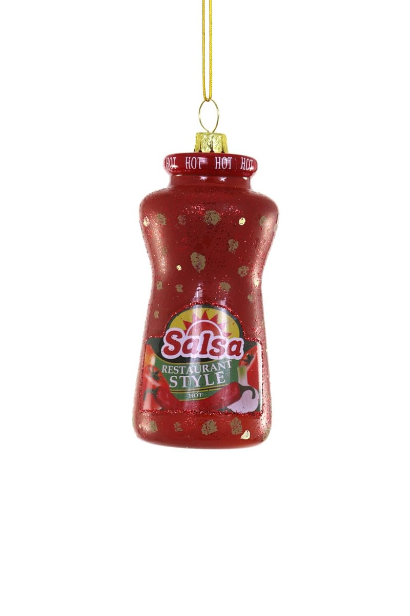 The Bridge Collection Adorno grueso de salsa picante, hogar para las fiestas, adornos para árbol de Navidad, salsa para decoración de restaurante mexicano