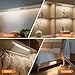 Under Cabinet Lighting Wireless, Rechargeable Motion Sensor Light Indoor, 3 Color Dimmable Closet Light Battery Operated with LED Power Display, Magnetic Under Counter Lights for Kitchen, Home (3Pack)