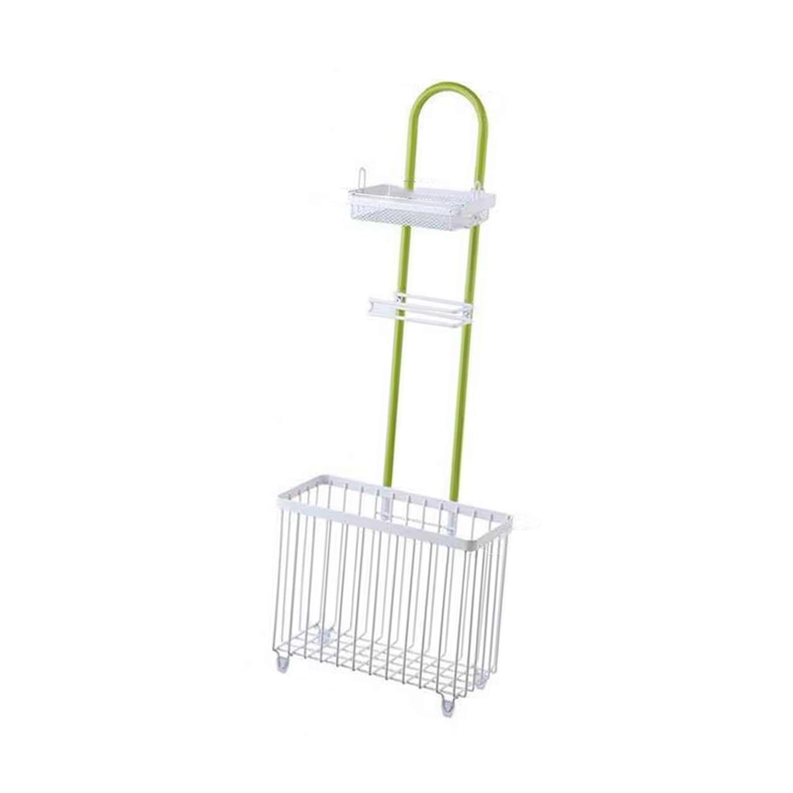 Supporto porta carta igienica in acciaio inox | Portaoggetti da bagno 80,5x30 cm: vassoio superiore, porta fazzoletti, cucina e soggiorno