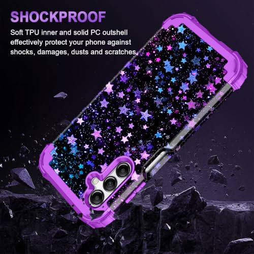Coque Galaxy A16 5G phosphorescente antichoc à 3 couches Miqala