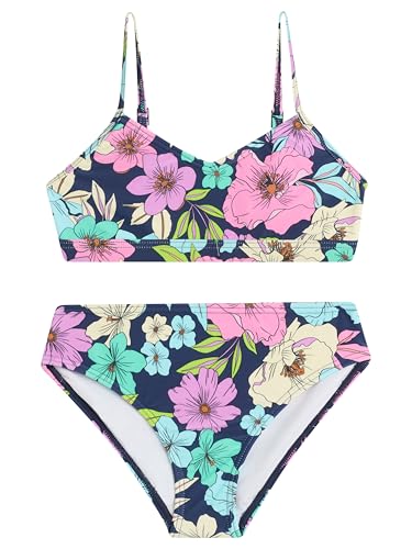 Image of Kanu Surf Girls' Willow V-Neck Bikini Beach Sport 2-Piece Swimsuits