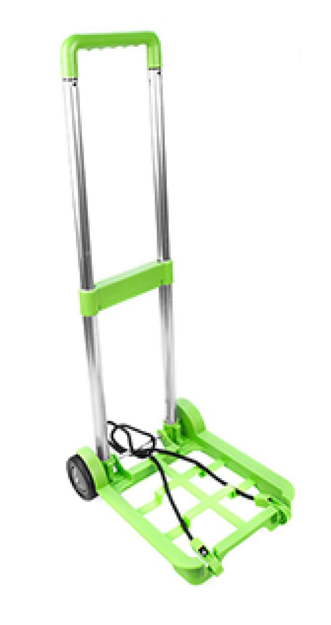 TRAVEL LOG Collapsible Green Luggage Trolley Festival Camping Bag Suitcase Carrier