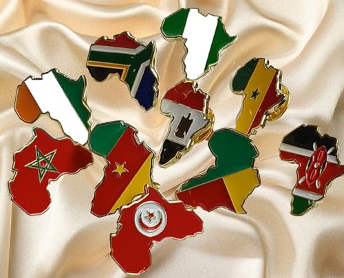 CAMEROON Pin 2Pack African Shape + Flag brooch | Emblem Gift | Button Souvenir Cultural Pride (Cameroon) by WISDOHOME - Used condition - Image 5