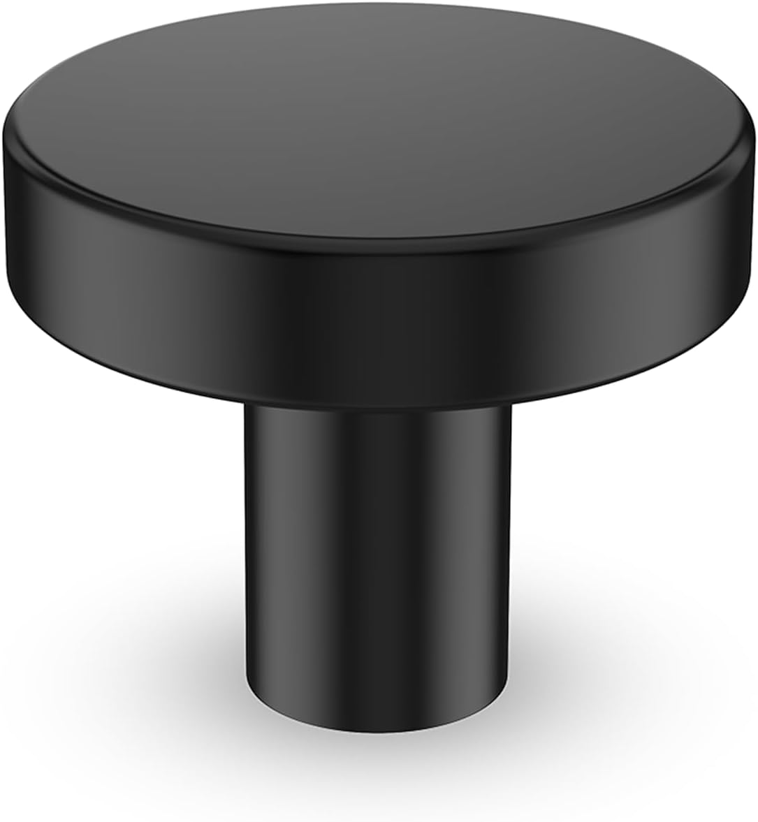 homdiy 5 Pack Black Drawer Knobs Round Matte Black Kitchen