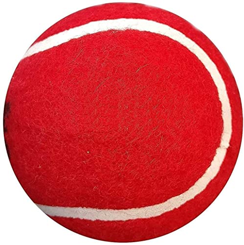 Image of GIRLYZ Attire Cricket Ball Light Weight | Made for Cricket Training | Tennis Training, (Red Rubber Ball(Pack of 3 Ball))