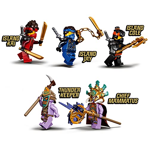 LEGO 71747 NINJAGO Das Dorf der Wächter Bauset, mit Ninja Cole, Jay und Kai Minifiguren, Spielzeug ab 8 Jahren – Bild 6