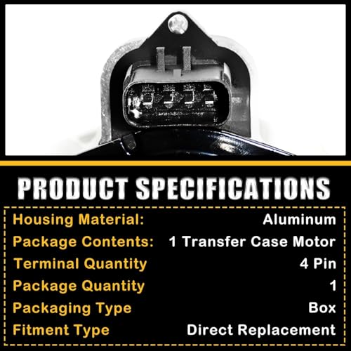 Image of 600-938 Transfer Case Shift Motor Actuator Compatible with Dodge and Jeep Models - Durango 2011-2023, Grand Cherokee 2011-2021, Liberty 2008-2012, Grand Cherokee WK 2022, 4WD