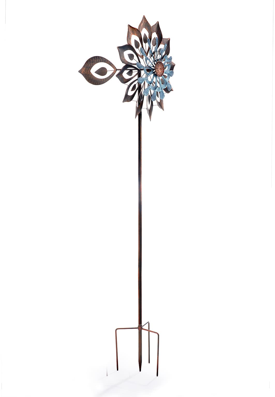 Kobolo Windrad Dekostecker Flora XXL 60x213 cm Mehrfarbig