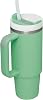 stanley adventure reusable vacuum quencher cup with straw leak proof lid insulated cup keeps heat for up to 5.5 hours cold for 9 hours and ice for 40 hours - 20 30 1.1 liter
