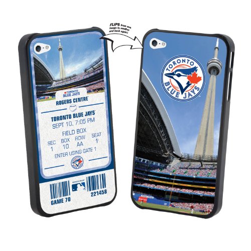 Coque iPhone 4 MLB Toronto Blue Jays avec effet lenticulaire pour smartphone