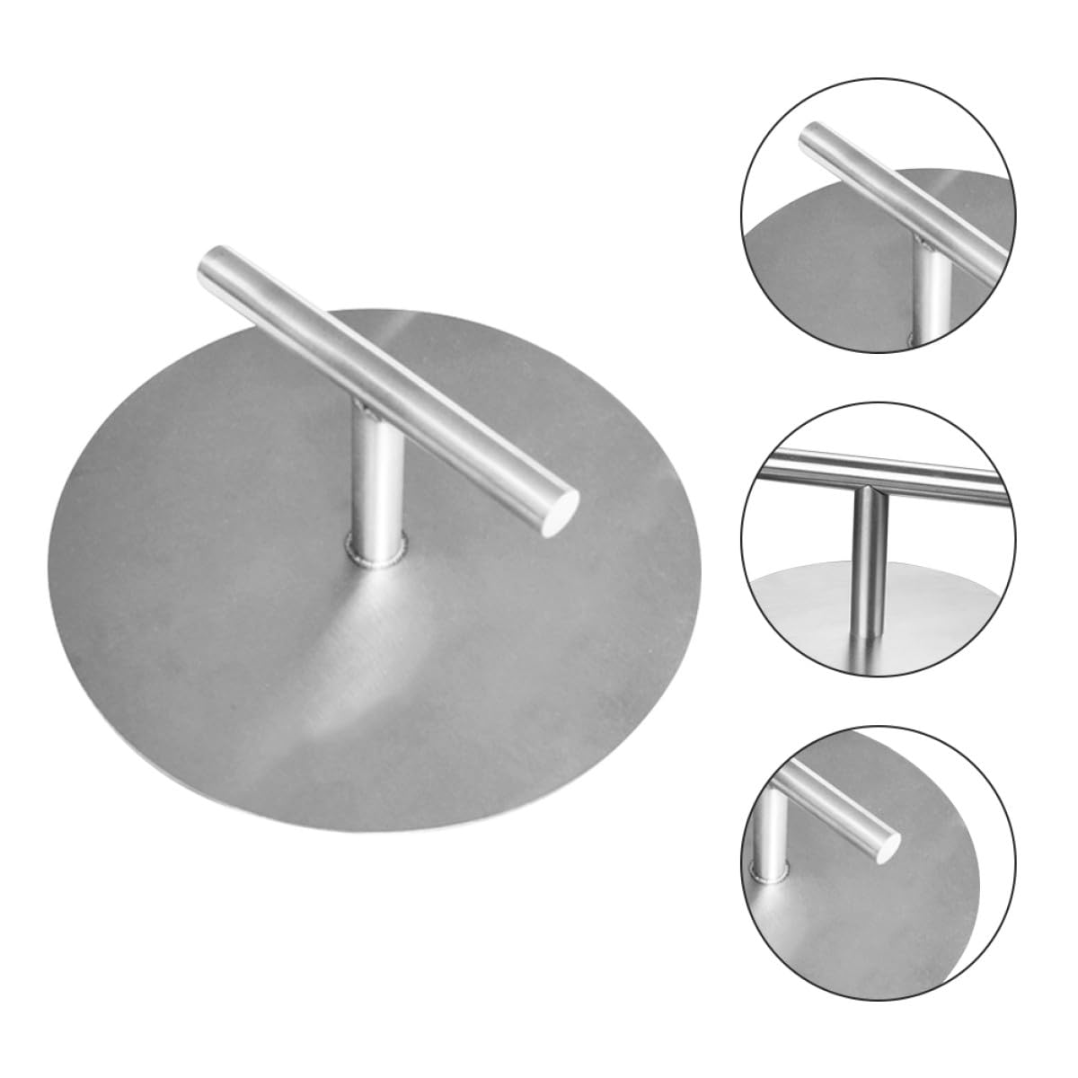 Toddmomy Pressa per Hamburger in Metallo Inossidabile 304 Stampo Tondo per Patty Maker – Utensile da Cucina per Preparare e Cuocere Panini, Polpette e Hamburger su Piano di Cottura