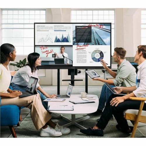 Image of ViewSonic IFP55G1 55 Inch 4K UHD OS-Free ViewBoard Interactive Smart Board with Google EDLA, Multi-Point Touch, OPS Slot, 10W Dual Speakers, HDMI, VGA, USB Hub, and USB C Inputs