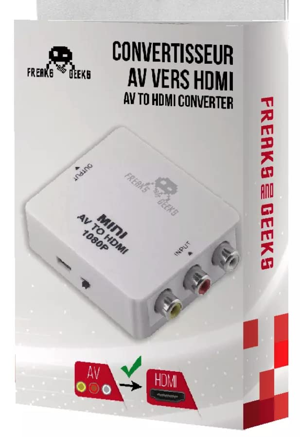 Freaks and Geeks - AV to HDMI: Converter HDMI for RETRO Console- SNES, MegaDrive, Wii, Game Cube...
