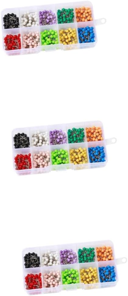 ARTIBETTER 1500 Pcs 4mm Straight Quilting Pins Set Pearlized Pins for Dressmaking Craft Pearl DIY Jewelry Decoration