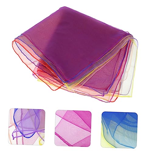 6pcs Rayon Dance Scarves for Soft Durable Performance Props for Kindergarten Games Juggling and Dance Shows Multi Color Scarves for Creative Play4