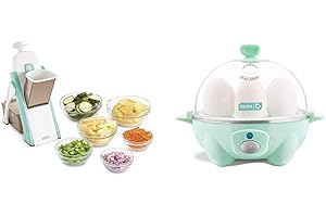 Safe Slice® Dash Mandoline Slicer & Egg Cooker Bundle: The Ultimate Kitchen...