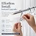 EHZNZIE Crystal Clear Shower Curtain Liner 72x84, PEVA Waterproof Bath Curtain, No Chemical Smell, 3 Weighted Magnets, Durable with Rustproof Metal Grommets