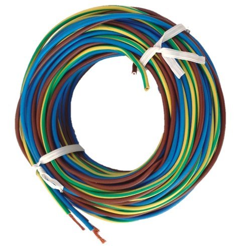 Electraline 25138 Cable Crown H07 V-K 3X1X1,5 5M Black/Blue/Yellow-Green, Black / Blue / Yellow-Green, 5 meter - Image 3