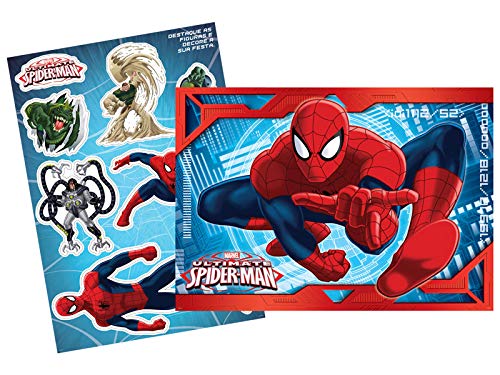 Kit Dec R 72 Ultimate Spider Man - Pacote Com 01 Un Regina Colorido