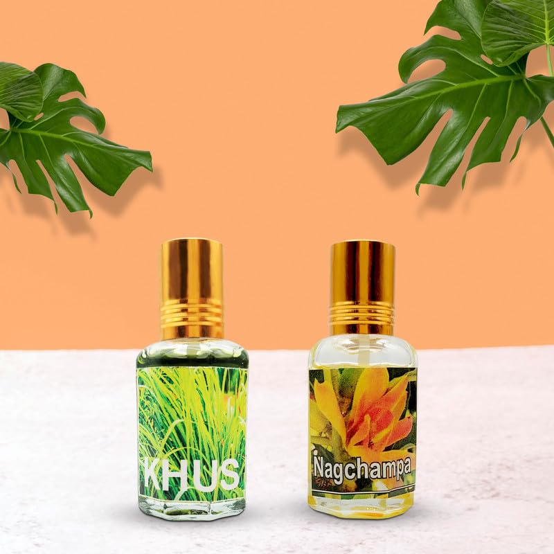 DOKCHAN Premium Natural and pure Khus & Nagchampa Fragrance Pooja Itra | Itra Perfume | Attar | Attra for rituals devotion prayer, Home and Mandir (10ml Per Pack | Pack of 02)-picture-10