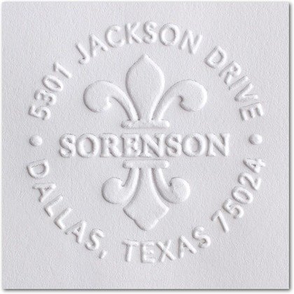 Shiny Custom Address Embosser - Personalize With Initials & Text - Hand-Held Embossing Stamp - Monogram, Seal Embosser Best For Books, Envelopes, Napkins - Pink #TOP7