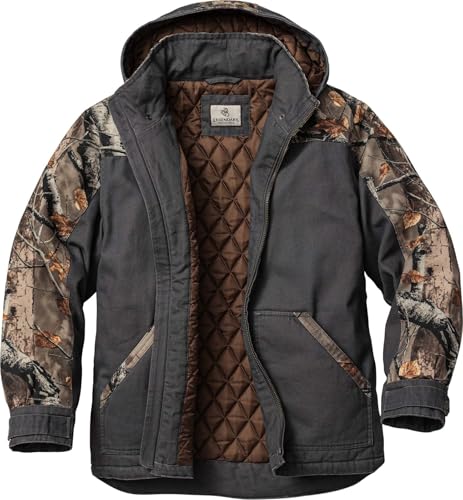 Image of Legendary Whitetails Mens Winter Coat Quilted Canvas Water Repellent Insulated Workwear Jacket