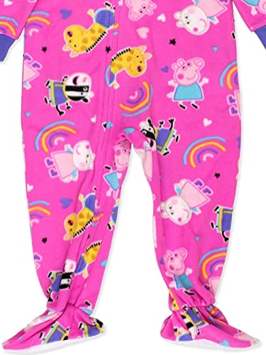 Peppa Pig Toddler Footed Blanket Sleeper Pajamas (3T, Pink)3