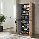 Memphis Schuhschrank hoch in Artisan Eiche Optik, Graphit - Moderner Mehrzweckschrank mit viel Stauraum für Ihre Schuhe - 80 x 192 x 38 cm (B/H/T)