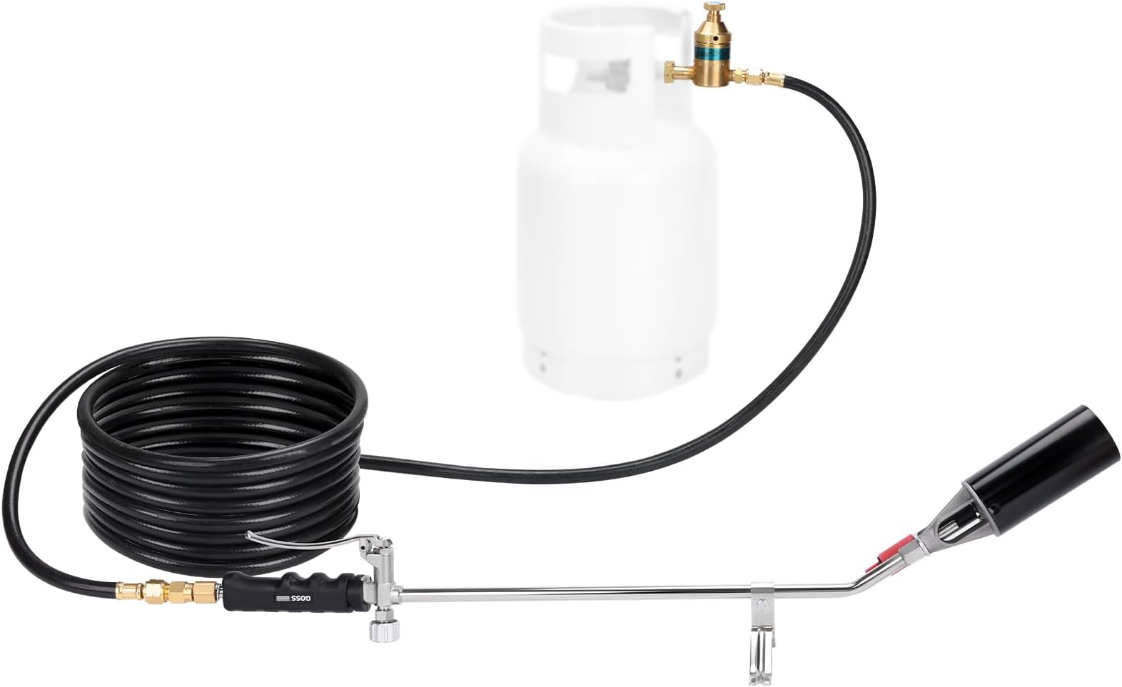 Goss KP-414M-H Propane Torch Kit for Roofing, Heating, and Weed Burning, Brass, 26"
